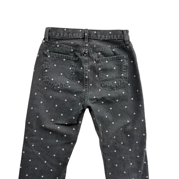 CURRENT ELLIOTT THE VINTAGE CROP SLIM JEANS POLKA DOT WOMEN SIZE 26 - Picture 5 of 12